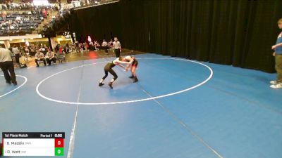 Boys 3rd-4th Grade - 84 1st Place Match - Brooks Maddix, Sebolt Wrestling Academy vs Owen Watt, Immortal Athletics WC