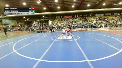 132 lbs 3rd Place Match - Brody Shepard, Unattached vs Enzo Fabrizio, Fossil Ridge HS