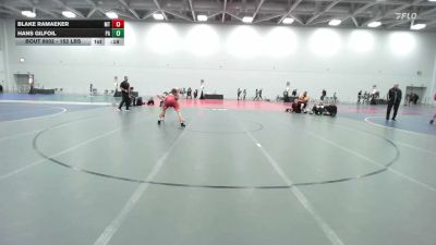 152 lbs Consi Of 8 #1 - Blake Ramaeker, MT vs Hans Gilfoil, PA