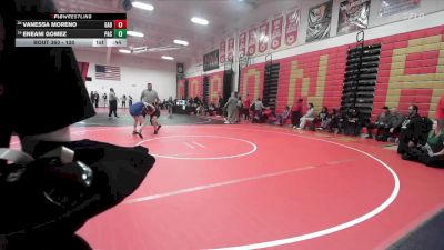130 lbs Cons. Round 2 - Eneani Gomez, Pacifica/Oxnard vs Vanessa Moreno, Gabrielino