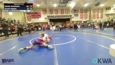 85 lbs Round Of 16 - Ezekiel Mashburn, Collinsville Cardinal Youth Wrestling vs Elliott Gibson, Owasso Takedown Club