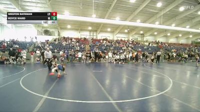 70 lbs Champ. Round 1 - Weston Bateman, Lone Peak Elite Wrestling vs Royce Ward, White Rhino Wrestling