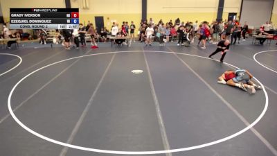 132 lbs Cons. Round 2 - Grady Iverson, ND vs Ezequiel Dominguez, WI