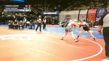 130 Class 2 lbs 1st Place Match - Scout Puryear, Willard vs Addison Harkins, Nixa