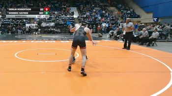 1 - 150 lbs Semifinal - Dominic Haynes, Northwood vs Derlin Robertson, Riverheads