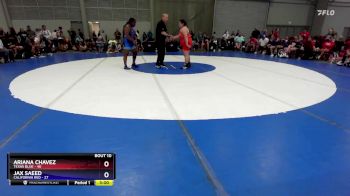 235 lbs Round 3 (8 Team) - Ariana Chavez, Texas Blue vs Jax Saeed, California Red