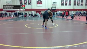 285 lbs Champ. Round 2 - Preston Dixon, Cal Poly Humboldt vs Savion Galloway, Evergreen State College