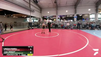 106 lbs Cons. Round 3 - Lincoln Powell, All American Wrestling Club vs Cash Hensley, Northside Amarillo Wrestling Club