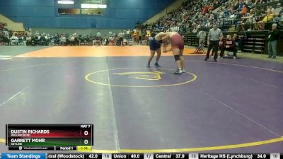 3 - 285 lbs Quarterfinal - Dustin Richards, William Byrd vs Garrett Mohr, Skyline