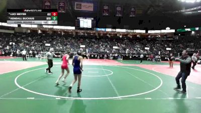 98 lbs Cons. Round 4 - Kendall Buckius, MYW1 vs Luci Meyer, ARC3