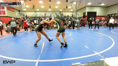 120 lbs Semifinal - Kaidance Carnahan, Poteau vs Peyton Wind, Henryetta HS