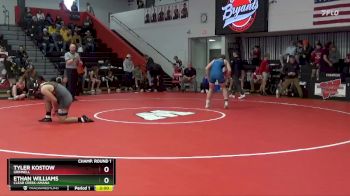 190 lbs Champ. Round 1 - Tyler Kostow, Grinnell vs Ethan Williams, Clear Creek-Amana