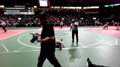 45 lbs Champ. Round 1 - Bowen Stephen, Unattached vs Colton Hetherington, JRP1