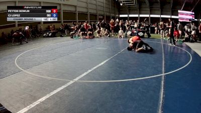 126 lbs Cons. Round 2 - Peyton Bowlin, Frontier High School Wrestling vs CJ Lopez, California