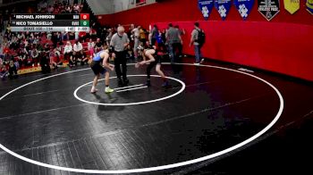 114 lbs Champ. Round 2 - Michael Johnson, West Allegheny Hs vs Nico Tomasiello, River Valley Hs