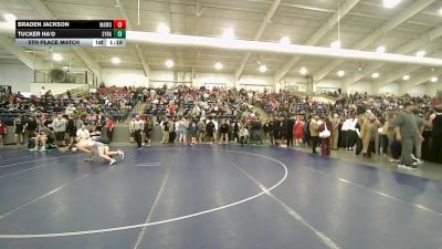 144B lbs 5th Place Match - Braden Jackson, Maple Mountain vs Tucker Ha'o, Syracuse