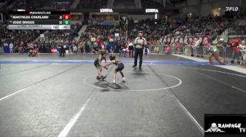 45 lbs Cons. Round 2 - Makynlea Charland, Junction City vs Josie Briggs, Linn County