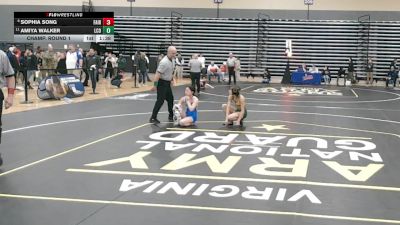 100 lbs Champ. Round 1 - Amiya Walker, Louisa County vs Sophia Song, Fairfax