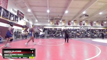 215 lbs 5th Place Match - Diego Ramirez-Rokez, John W North vs Andrew DeLaTorre, Moreno Valley