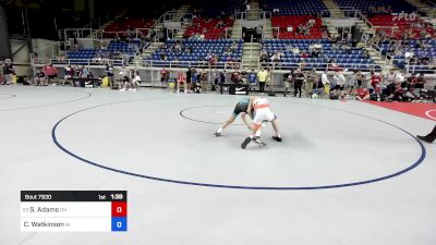 94 lbs Cons 16 #2 - Samuel Adams, OH vs Chase Watkinson, IA