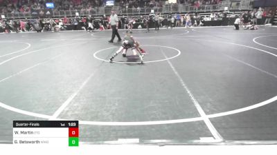 72 lbs Quarterfinal - Wesley Martin, 2TG vs Grant Betsworth, Windsor Youth Wrestling