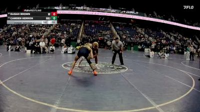 3A 150 lbs Cons. Round 1 - Eligah Brown, West Charlotte High School vs Camden Herron, Northside High School (Jacksonville)