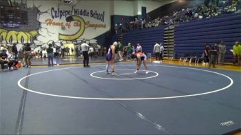 132 lbs Semifinal - Sydney Ogburn, Dinwiddie vs Sarah Castillo, Thomas Jefferson