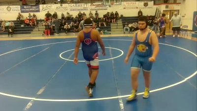 215 lbs Finals (8 Team) - Aleki Folau, Coolidge High School vs Angel Ramirez, Casa Grande Union High School