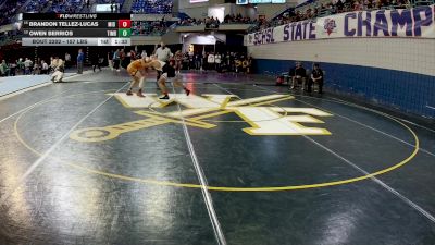 157 lbs Consi Of 8 #1 - Brandon Tellez-Lucas, Mid Carolina vs Owen Berrios, Timberland