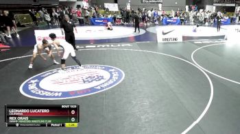 144 lbs Champ. Round 2 - Rex Orais, Swamp Monsters Wrestling Club vs Leonardo Lucatero, California