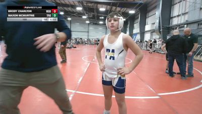 100 lbs Round 2 - 10:30am Friday - Maxon Mcmurtrie, PA Silver vs Brody Charlton, Westshore D.S.