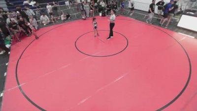 43 lbs Round 3 - Eliana Meza, Pounders Wrestling Club vs Von Carcamo, Threshold Wrestling Club