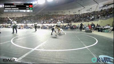 61 lbs Consi Of 8 #2 - Bowen Leavitt, Ponca City Wildcat Wrestling vs Andrew Johnson, Pitbull Wrestling Academy