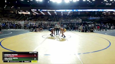 165 3A 5th Place Match - Stefan Povsic, Olympic Heights vs Malachi Mista, Sandalwood