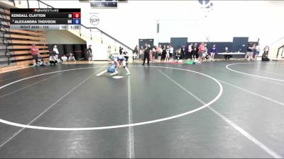 120 lbs Cons. Round 3 - Kendall Clayton, SD vs Alexandra Thovson, MN
