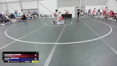 100 lbs 4th Wrestleback (16 Team) - Xzander Donner, Kansas Blue vs David Serrano, Florida