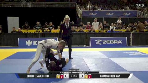 Hadassah Rose May vs Brooke Elizabeth Leon 2026 Pan Kids Jiu-Jitsu IBJJF Championship