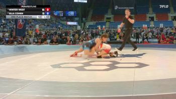 110 lbs 3rd Place Match - Winter West, WA vs Ella Cohen, CA