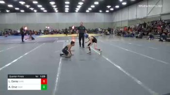 67 lbs Quarterfinal - Liam Carey, Sarbacker Wrestling Academy vs Arcadius Cruz, Team Aggression