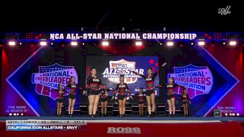 California Icon Allstars - Envy [2026 L1 Junior - D2 - Small - B Day 2] 2026 NCA All-Star National Championship