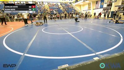 61 lbs 3rd Place - Achilles Davie, Salina Wrestling Club vs Elijah Mote, Bartlesville Wrestling Club