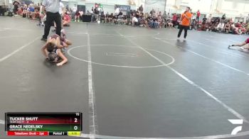 72 lbs Round 3 (6 Team) - Grace Nedelsky, Contenders Blue vs Tucker Shutt, Team Shutt