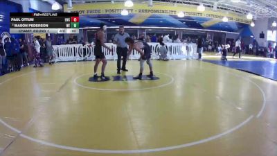 144 lbs Champ. Round 1 - David Lopeman, Lincoln High School vs Nathan Barrett, Harmony