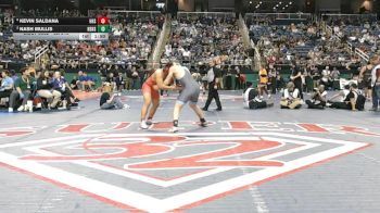 3A 215 lbs Semifinal - Kevin Saldana, Hendersonville High School vs Nash Mullis, North Stanly High School