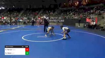 73 lbs Semifinal - Vinny Ferrari, Team Punisher Wrestling vs Noah Aiden Meza, Black Fox