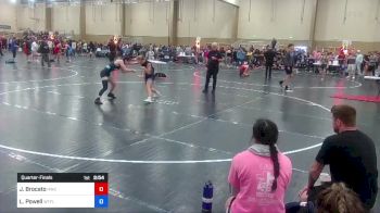 115 lbs Quarterfinal - Julia Brocato, Hernando Wrestling Club vs Lily Powell, Well Trained