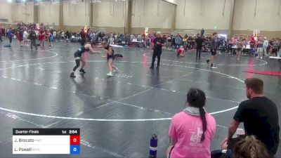 115 lbs Quarterfinal - Julia Brocato, Hernando Wrestling Club vs Lily Powell, Well Trained