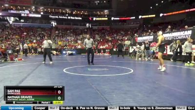 2A-220 lbs Cons. Round 2 - Sam Pas, Okoboji/HMS vs Nathan Graves, Southeast Valley, Gowrie