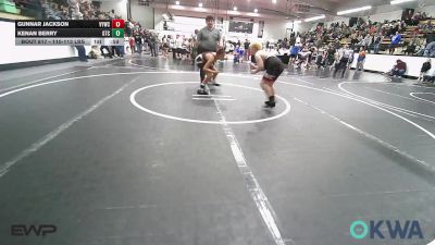 110-113 lbs Semifinal - Gunnar Jackson, Verdigris Youth Wrestling vs Kenan Berry, Grove Takedown Club