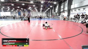 80 lbs Rd# 7- 10:45am Saturday Final Pool - Sonny Cervantes, Cali Red vs Logan Brickley, Minion Black